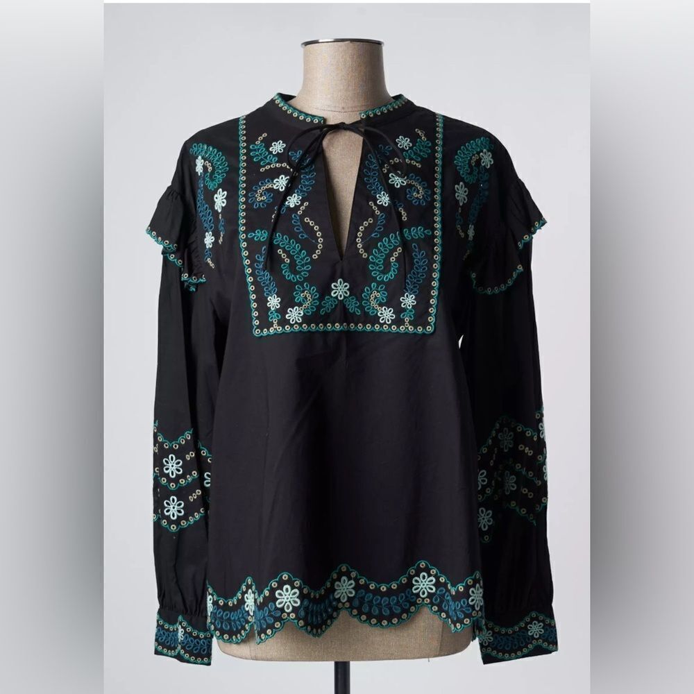 Twinset  Milano by Simona Barbieri lux boho peasant top cottagecore. NWT 40